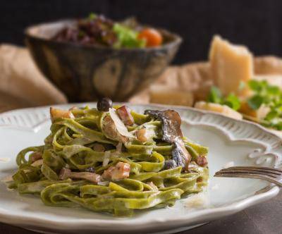 Pasta Speck Pesto