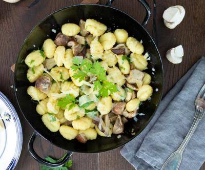 Steinpilzgnocchi mit Urtyroler