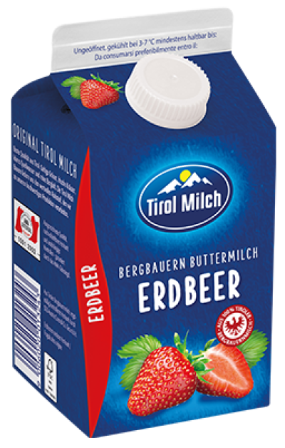 Tiroler Buttermilch Erdbeer 0,5L