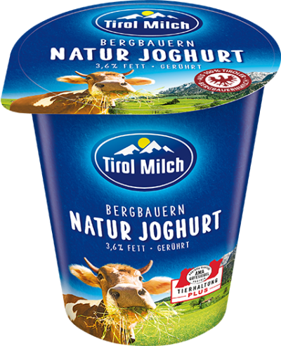 Tirol Milch Naturjoghurt 500g cremig gerührt 3,6%