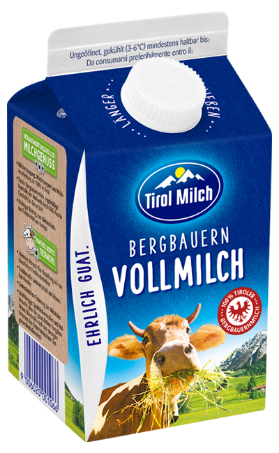 Bergbauern Vollmilch länger frisch 3,5% 0,5L